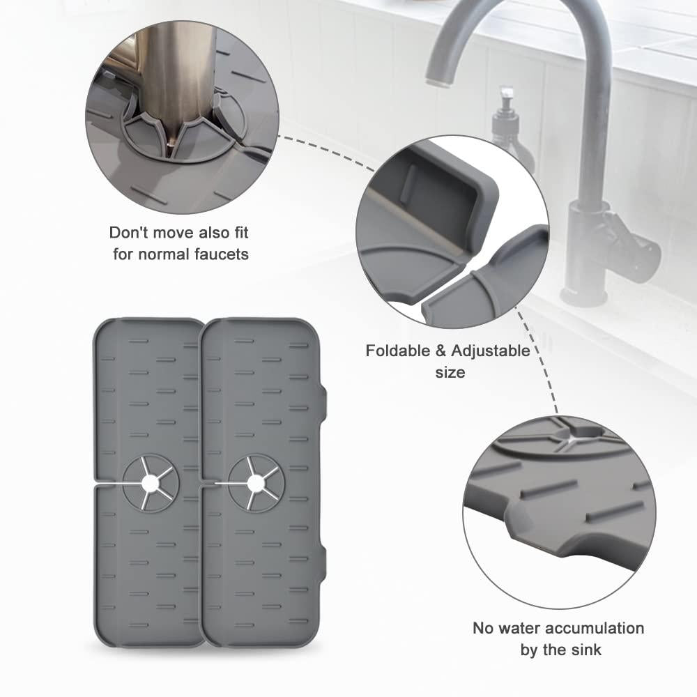 Silicone Sink Faucet Mat – Keep Your Counter Dry & Tidy
