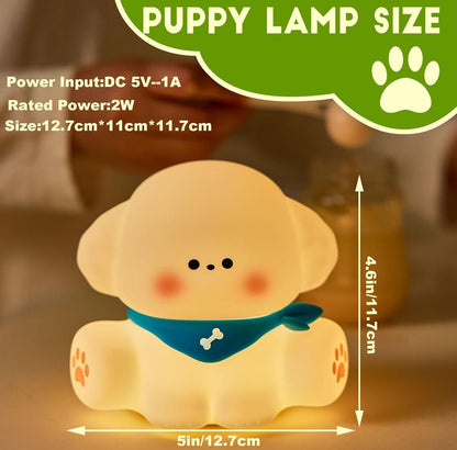 Cute Puppy Night Lamp – Soft Glow, Adorable Design